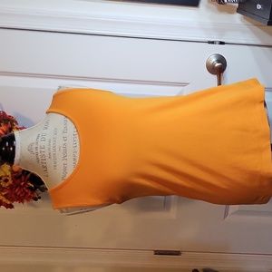Lands End Orange Tank Top Size S
